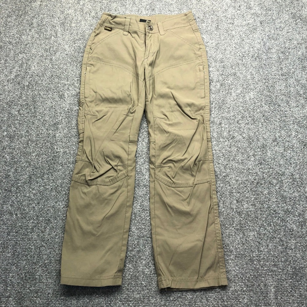 Kuhl Kids Rydr Pants Khaki Tan Articulated Knee Outdoor Hiking XS 5-6